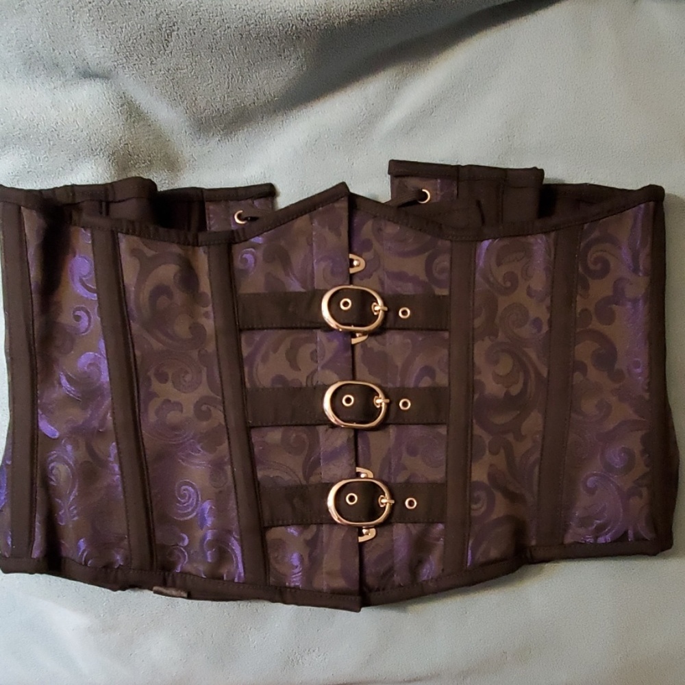 Steampunk/Renfaire buckle underbust corset